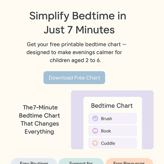 7-Minute Bedtime Routine Chart (Free Download)